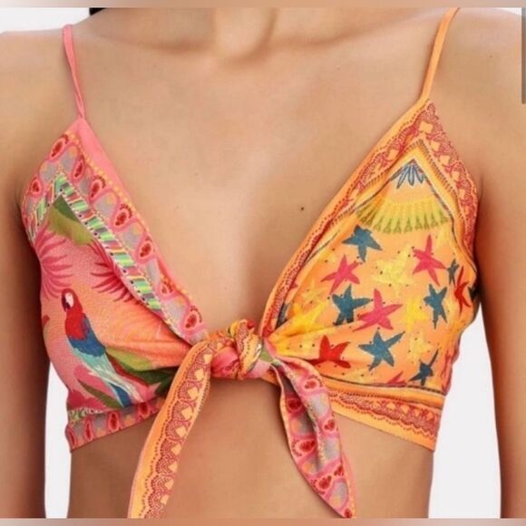 COPY - FARM RIO Mixed scarves top NWT - Picture 3 of 4